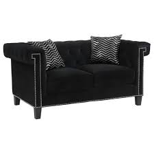 Reventlow Tufted Sofa Black Coaster