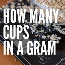 how many cups in a gram baking like a