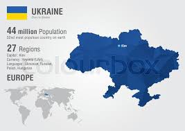 The constitution of ukraine, adopted in 1996, defined land as a core national wealth that is specifically protected by the state. Ukraine World Map With A Pixel Diamond Stock Vector Colourbox