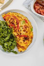 vegetarian western omelette with
