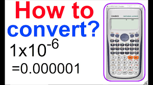 how to convert scientific notation to