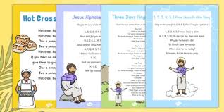 Celebratory and upbeat worship songs. Educational Easter Hymns For Children Eyfs Resources