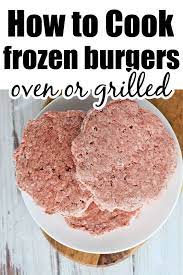 how to grill frozen burgers how to