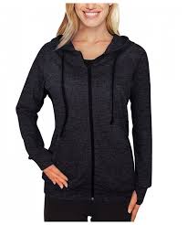 Women S Zip Up Hoodie Soft Lightweight Activewear Sweatshirt Jacket With Thumb Holes Black Blue C4187iltzyx