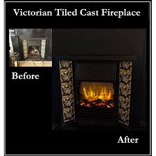 Victorian Tiled Cast Fireplace Hd450