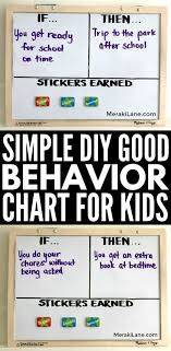 Positive Parenting Diy Good Behavior Chart For Young Kids