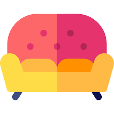Couch Basic Rounded Flat Icon