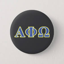 alpha phi omega yellow and blue letters