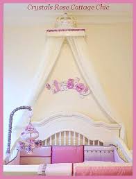 Pink Princess Bed Crown Canopy Nursery