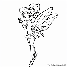 tinkerbell coloring pages free
