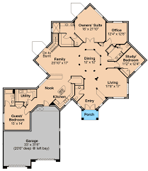 Octagonal Home Plan With Clerestory