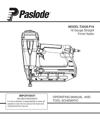 paslode finishing owners manual here