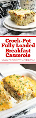 crock pot fully loaded breakfast cerole