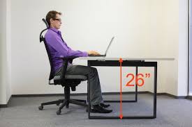 Adjust your chair or desk to accommodate the recommended ergonomic height for your stature. Ergonomic Table Height For Laptops Desktops With Big Monitors