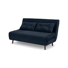 Double Sofa Bed Sapphire Blue Velvet