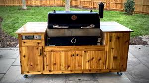 This is a pellet smoker and grill that i built from scrap metal and also a coal stoker for a furnace. Diy Rec Tec 700 Grill Cart Class Up That Pellet Smoker With A Built In Look Youtube
