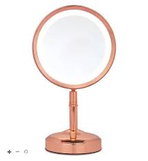 no7 rose gold illuminated makeup mirror