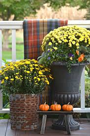 outdoor small space fall decorating