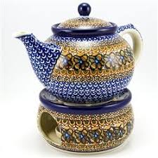 Maybe you would like to learn more about one of these? Polish Art Center Polish Pottery Stoneware Bedtime Teapot And Warmer Set U152 Tea Pots Polish Pottery Pottery
