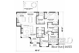 single level house plans without garage