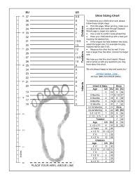 Shoe Size Chart By Age Lovely Shoe Size Guide Shoes