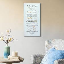 The Serenity Prayer Canvas Wall Sign 12x24