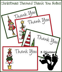 Free Christmas Thank You Notes Free Printable Of The Day