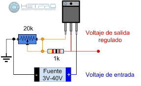 LM317 - Circuito para regulador de voltaje variable - HETPRO/TUTORIAL
