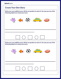 Creating Addition Story Problems Math