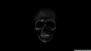 black skull ultra hd desktop background