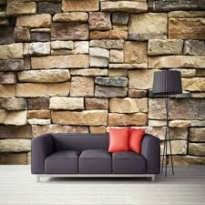 3d Vintage Rustic Stone Brick Wall