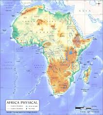 africa physical map africa physical