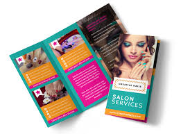 nail salon brochure template