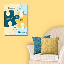 Blue And Yellow Wall Art A Of