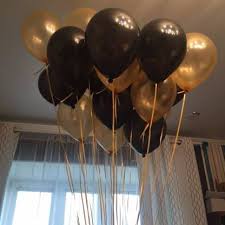 You can even mix and match metallics to add a modern touch to this party theme. Flipkart Com Amfin Solid 10 Inch Pack Of 50 Metallic Balloons Golden Black For Birthday Decoration Decoration For Weddings Engagement Baby Shower 1st Birthday Anniversary Party Theme Party Office Party Balloon Balloon