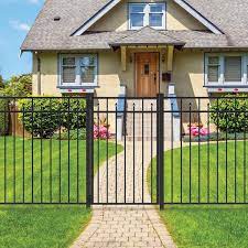 Freedom Concord 4 5 Ft X 3 Ft Black Aluminum Decorative Metal Fence Gate 73009530
