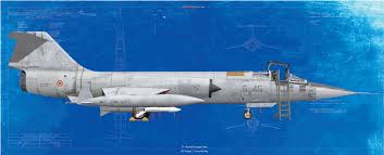 F 104 Starfighter Fine Art Aircraft Profile Prints Fighter