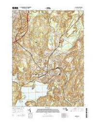 Wachusett Reservoir Topo Map In Worcester County Massachusetts