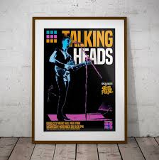 talking heads concert poster david