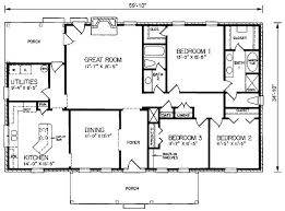 Ranch Style House Plan 45285 With 3 Bed
