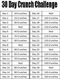 30 Day Crunch Challenge Up Net On My 30 Day Challenge List