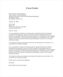 Business Plan Cover Letter Business Plan Cover Letter Examples