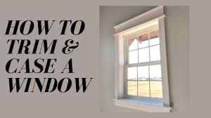 to trim out a window craftsman style