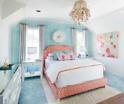 Red And Turquoise Blue Kids Room