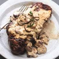 mushroom sauce for steak creme de la