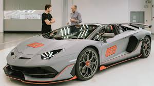 Front view of a lamborghini. First Production Lamborghini Aventador Svj 63 Roadster Purchased By Jorge Lorenzo