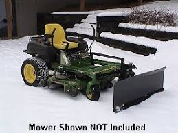 zero turn snow plows blades for zero