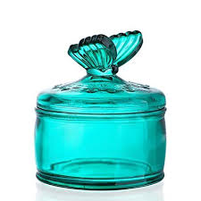 Embossed Glass Jar With Lid Crystal