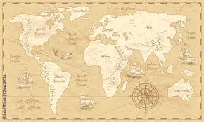 map ancient world antiquity paper map