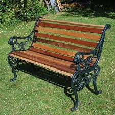 antique metal garden bench design